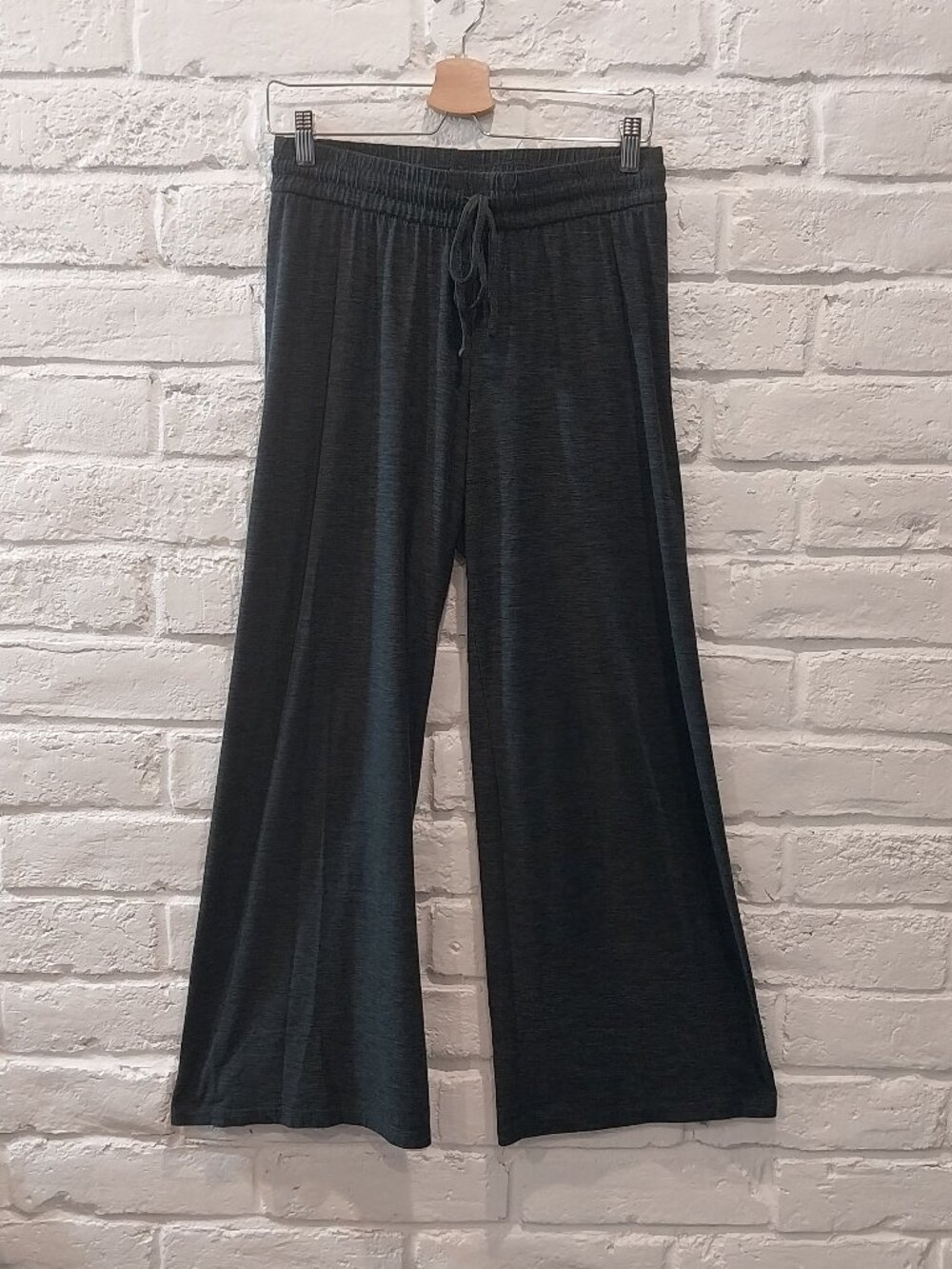Kyodan Yoga Pants Womens S Gray Wide Leg High Rise Lounge Stretch Casual Pull On